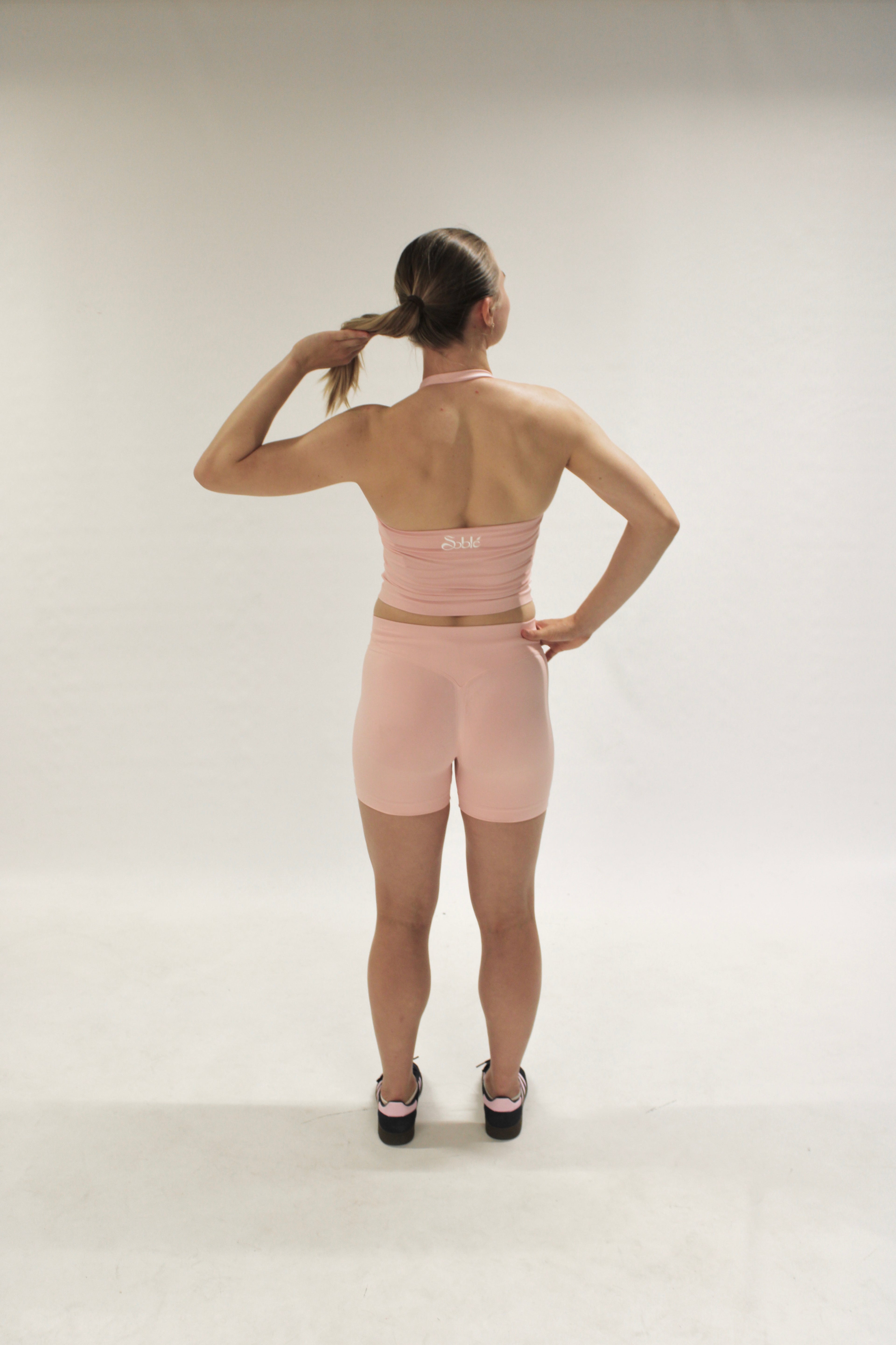 Origin V halterneck seamless top