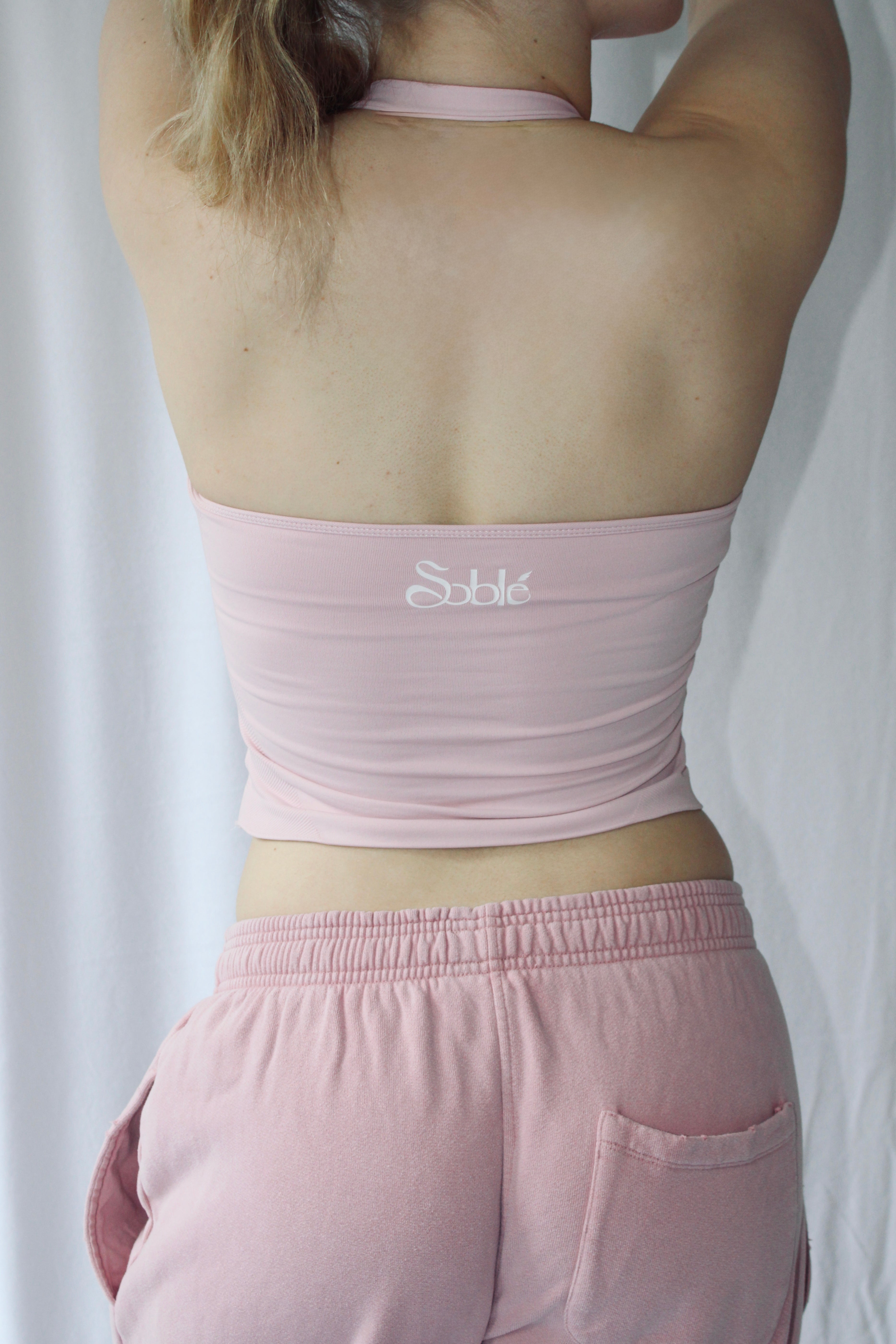 Origin V halter neck seamless top
