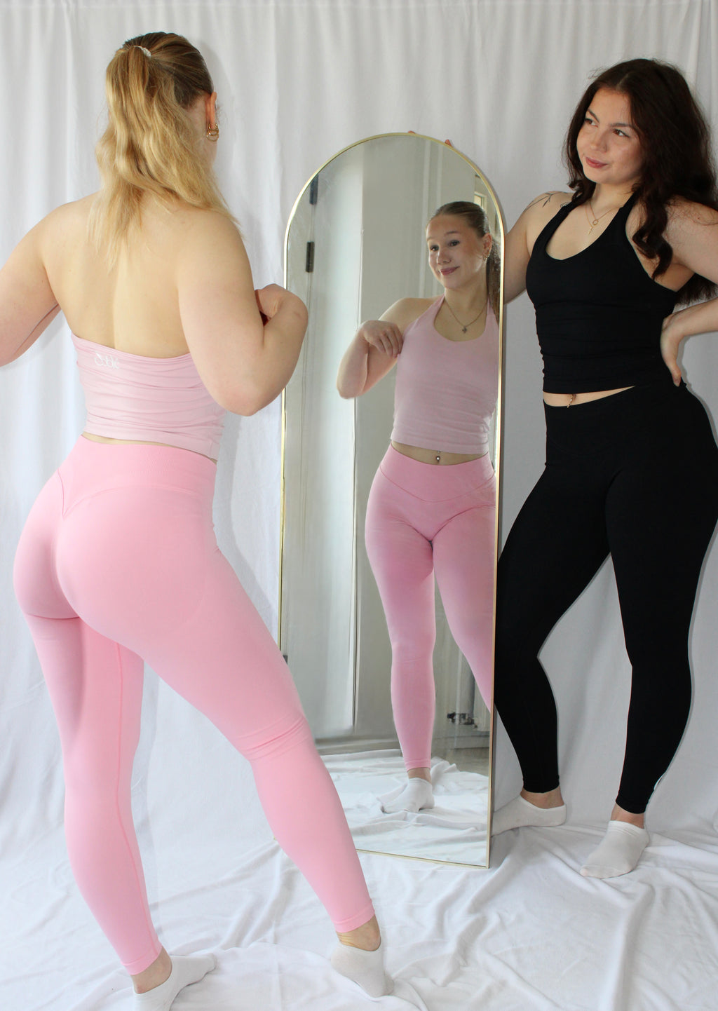 Origin V halterneck seamless top