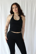 Origin V halterneck seamless top